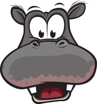 Free Clip Arts Online - Cartoon Hippo Face - (373x400) Png Clipart Download Free Clip Arts Online - Cartoon Hippo Face - (373x400) Png Clipart Download
