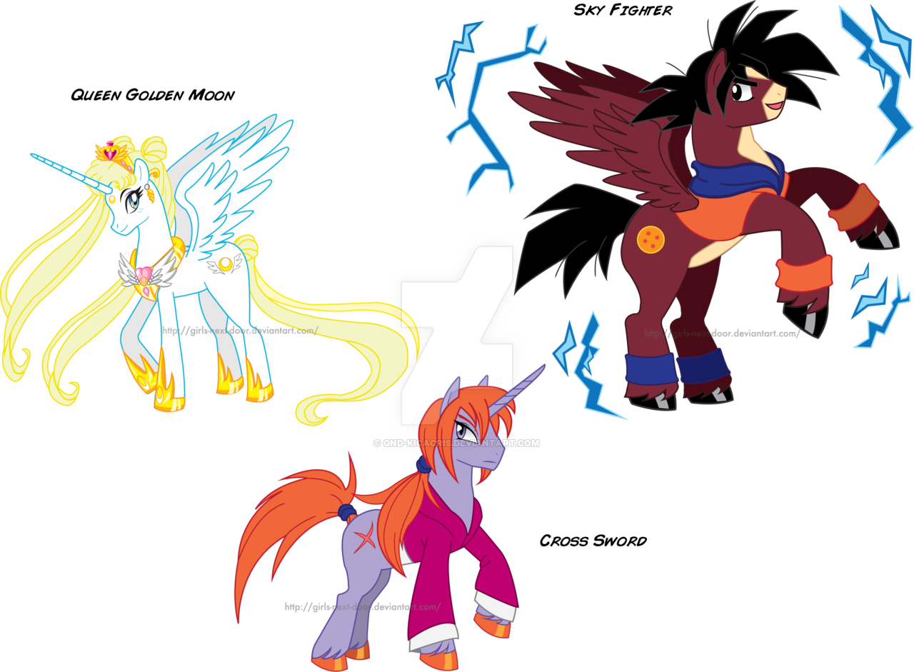 My Little Pony Anime Is Awesome By Gnd-kicacris - Anime Characters As Ponies (1280x941)
