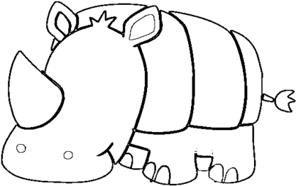 Latest Rhino Coloring Pages Printable Baby Page Coloring - Rhino Face Coloring Page (476x333)