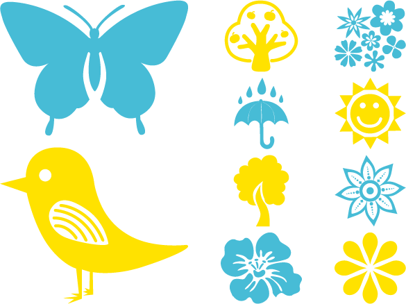 Vector Weather Forecast 585*438 Transprent Png Free - Graphics And More Hibiscus Flower Simple Wall Vinyl (585x438)