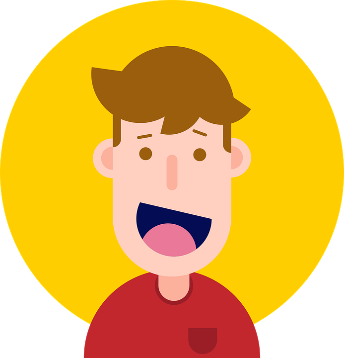 Happy Customer Clipart - Smile Flat Design Png (693x720)
