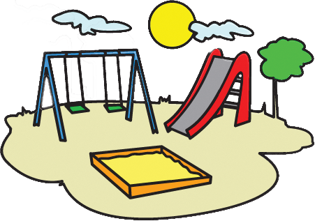 Playground - - Park Clipart (451x317)