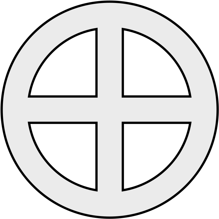 Clip Arts Related To - Circle With A Cross (768x768)