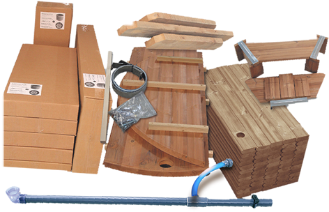 Bonne Mine Jacuzzi En Kit Bois Galerie Meubles For - Hot Tub (500x360)