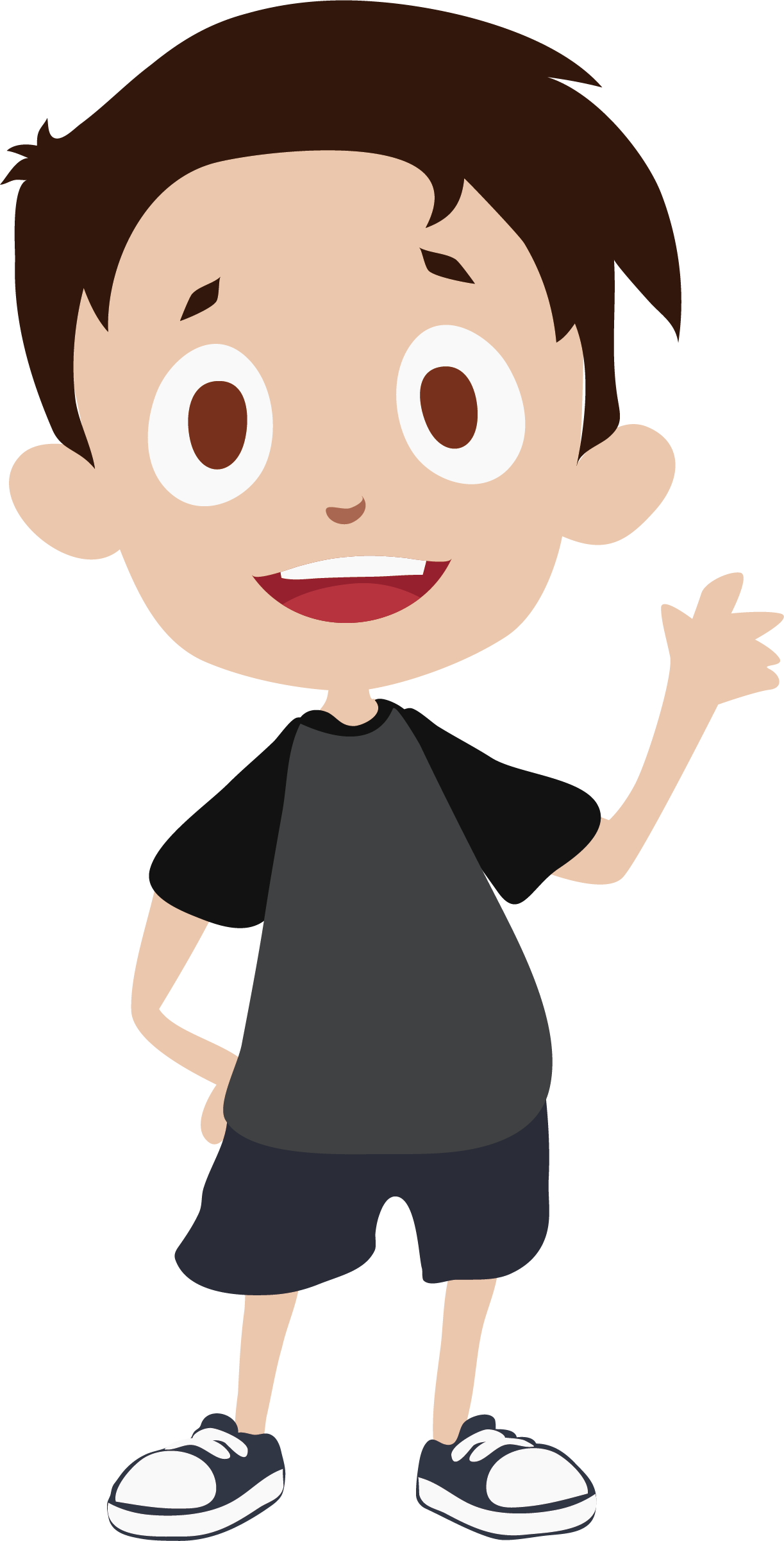 Thumb Human Behavior Cheek Illustration - Cartoon Boy Transparent Background (1223x2402)