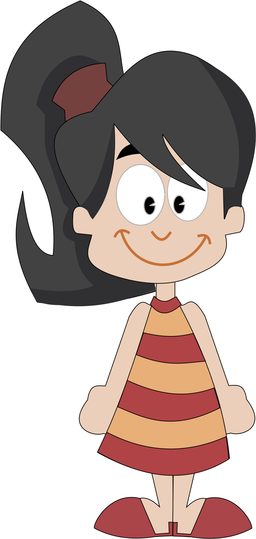 Medium Image - Shy Kid Cartoon Transparent (1697x2400)
