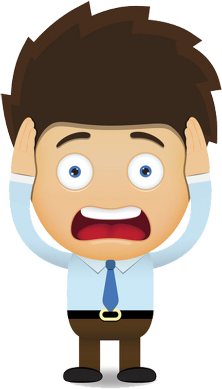 Cartoon Royalty-free Illustration - Boy Cartoon Screaming (500x865)