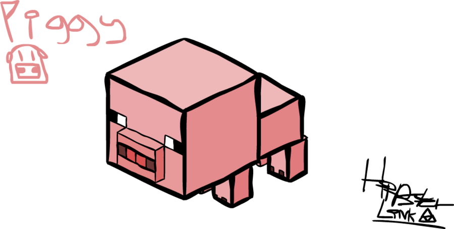 Minecraft Baby Pig - Minecraft (900x454)