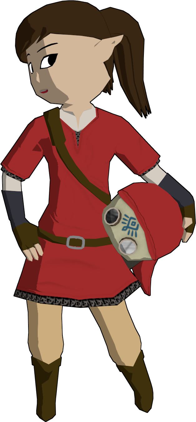 Red Rescue Girl 'plume' - Cartoon (955x1445)