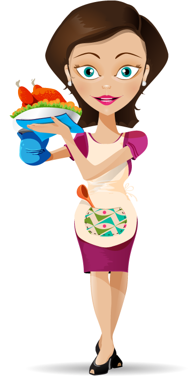 Housewife Woman Illustration - Housewife Woman Illustration (447x770)