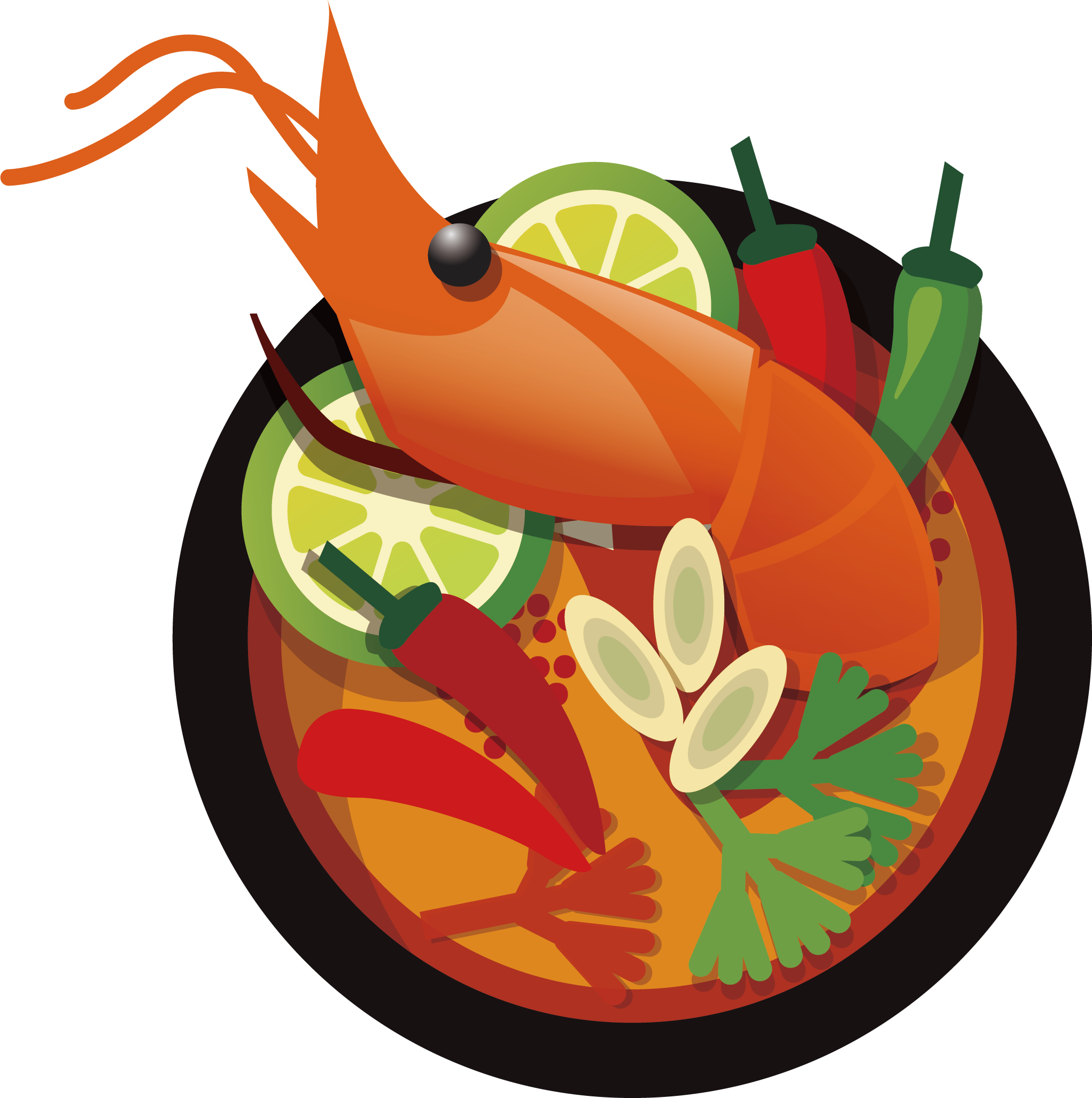 Tom Yum Thai Cuisine Hot Pot Soup Seafood - Tom Yum Thai Cuisine Hot Pot Soup Seafood (2043x2054)