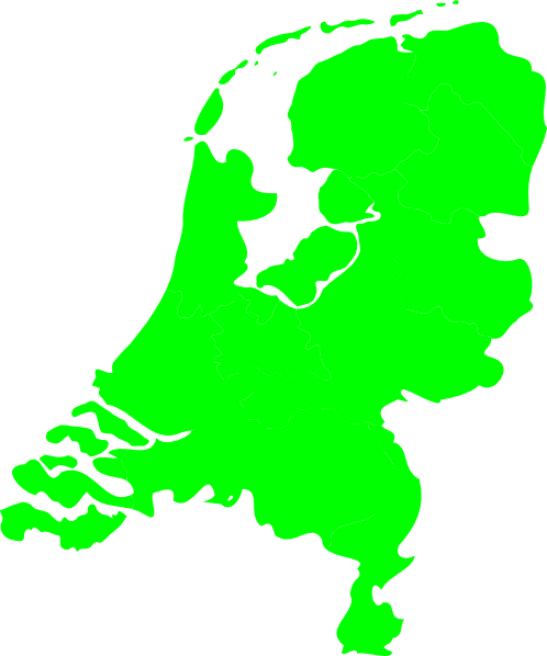 Netherlands Map Green (498x598)