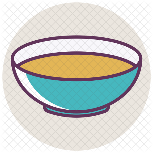 Soup, Bowl, Dinner, Food, Light, Liquid, Plate Icon - Bowl (512x512)