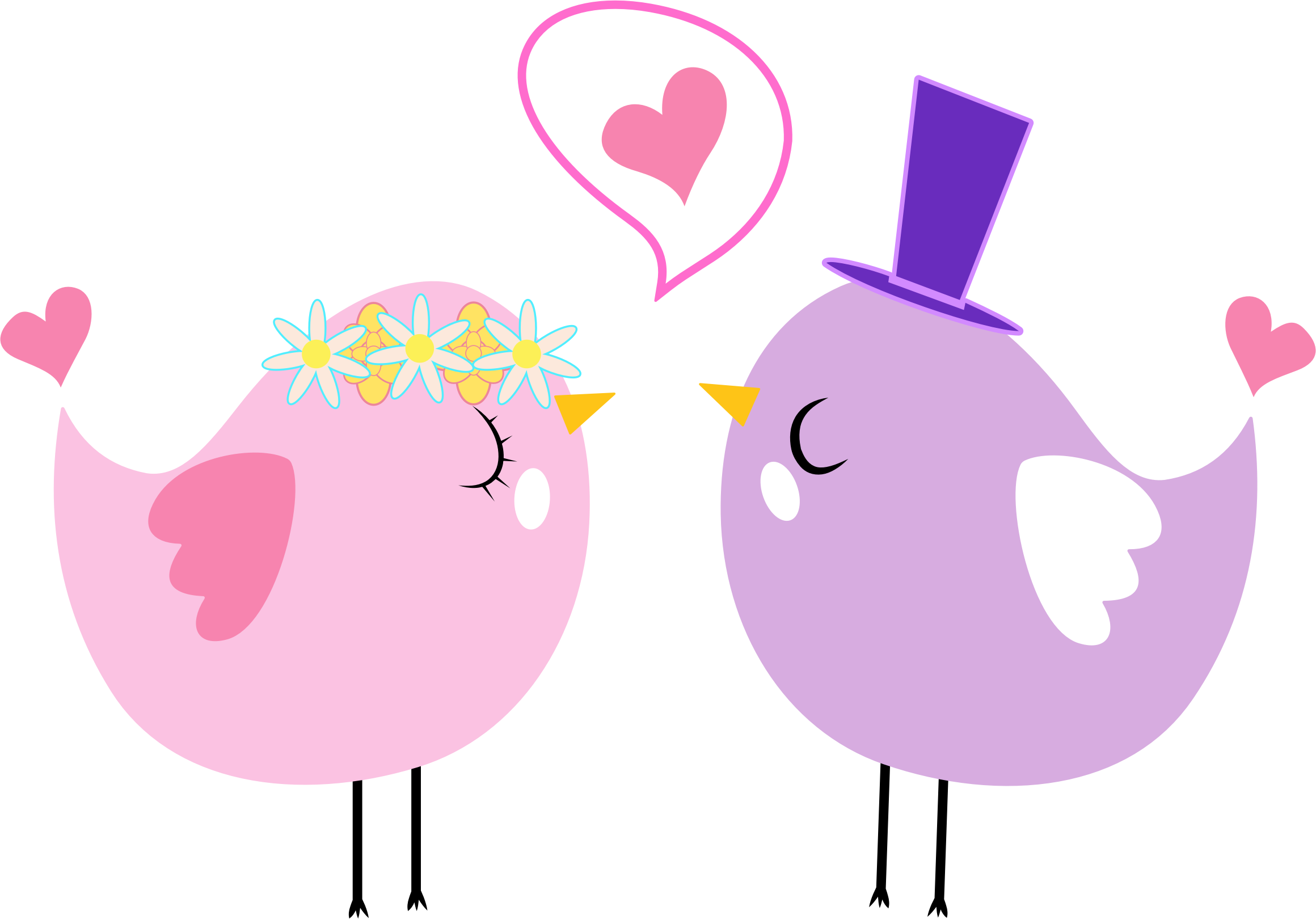Love Birds Clipart - Love Birds Clip Art (2320x1620)