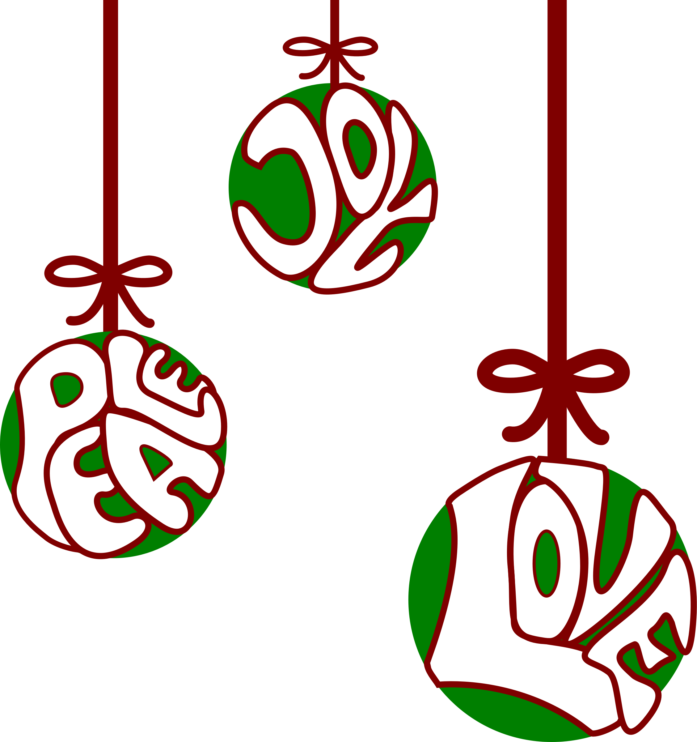 Big Image - Joy Love Peace Clipart (2256x2400)