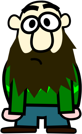 Bald Man With Beard Cartoon Clip Art At Clker Com Vector - Cartoon Man With Beard (1469x2400)