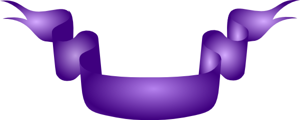Clip Arts Related To - Purple Ribbon Vector Png (600x241)