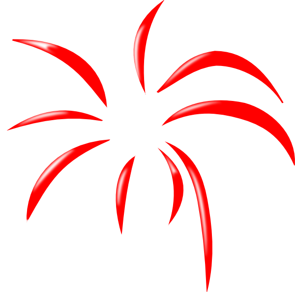 Animated - Fireworks - Moving - Fireworks Clipart (600x593)