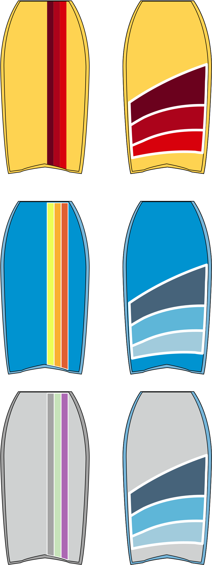 Big Image - Bodyboard Clipart Transparent (1697x2400)