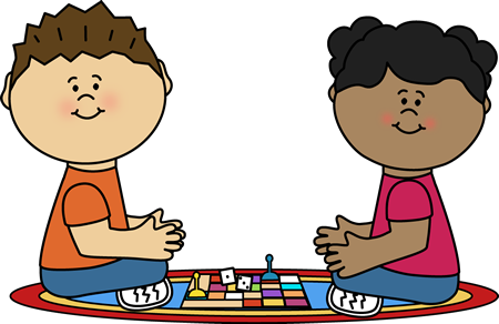 Playing Board Game Clip Art - Play Board Games Clipart (450x292)