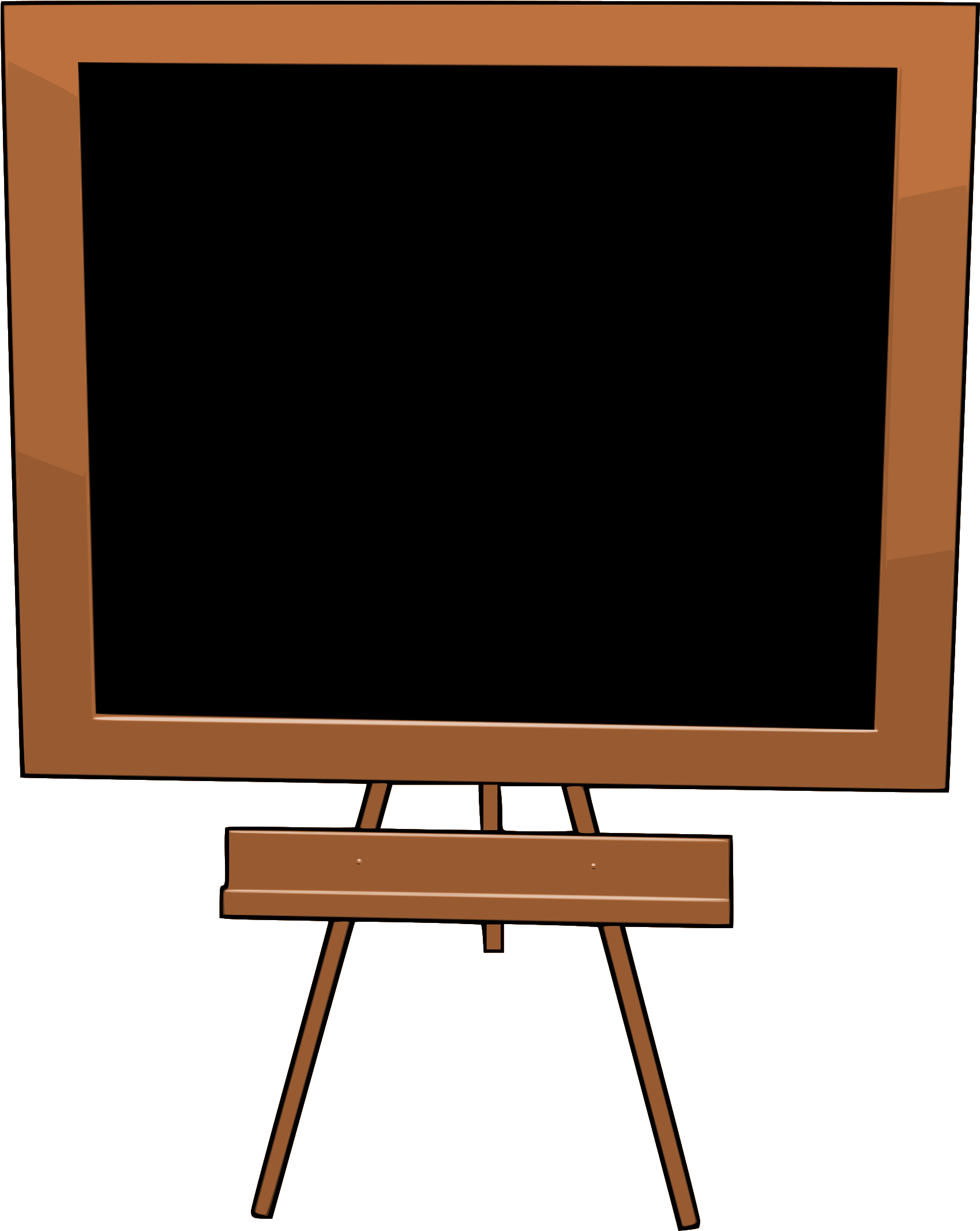 Chalkboard Free To Use Clip Art - Television Set (2180x2400)