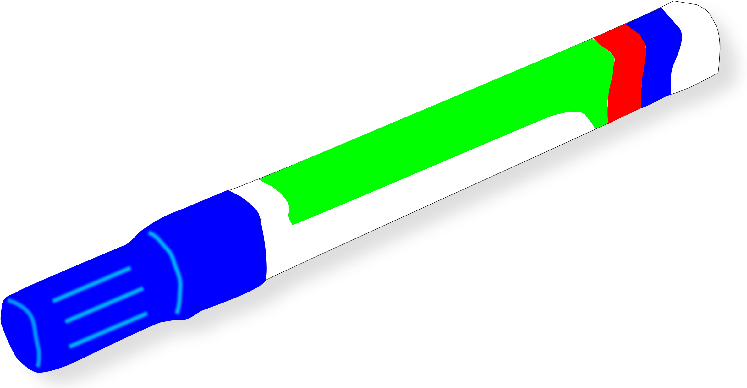 Marker Clipart - Marker Pen Clipart (2400x1300)