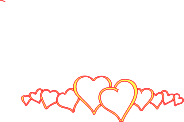 Yellow Hearts Clip Art At Clker Com Vector Clip Art - Clip Art (600x399)
