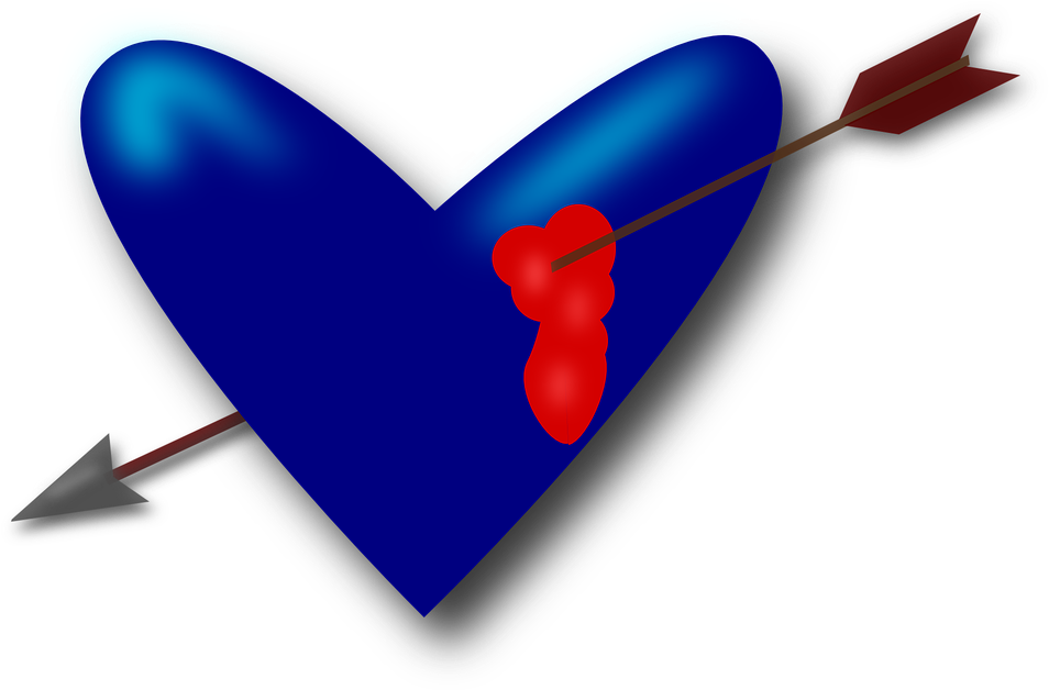 Heart Love Valentine Arrow Blood Broken Heart - Dao Dam Vao Tim (1280x848)