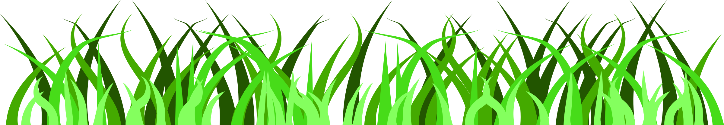 Grass Border Clip Art Free - Grass Vector Art Free (2400x416)
