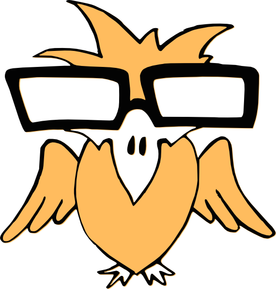 Golden Eagle Clip Art - Bird With Glasses (570x596)