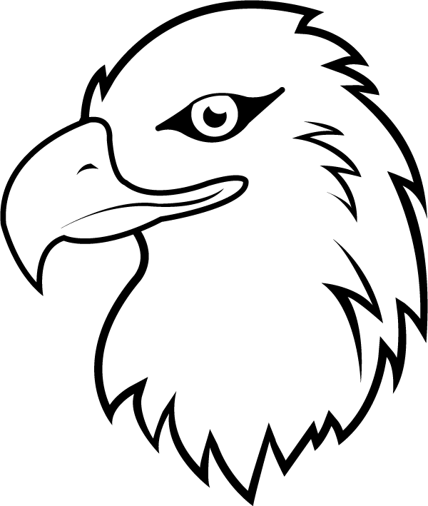 Black - Eagle Clip Art (600x709)