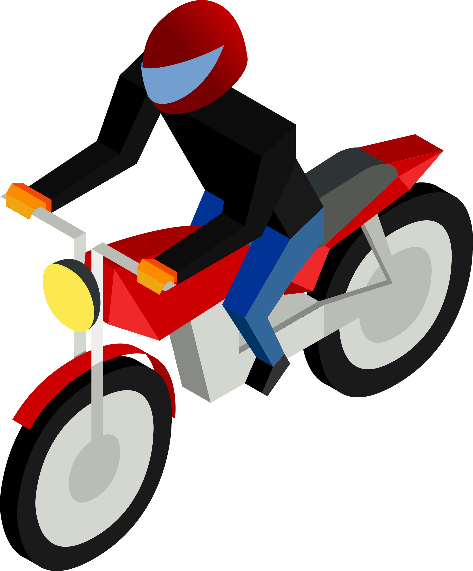 How To Set Use Motorcycle Driver Icon Png - Driver Motor Clipart (1986x2400)