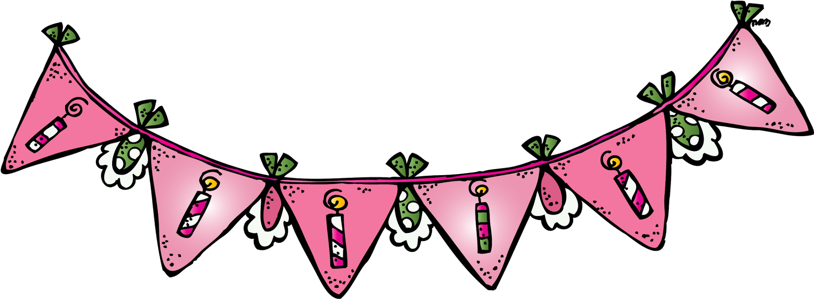 Celebrating Birthdays And A Friday Flash Freebie - Melonheadz Birthday Clipart (1600x587)