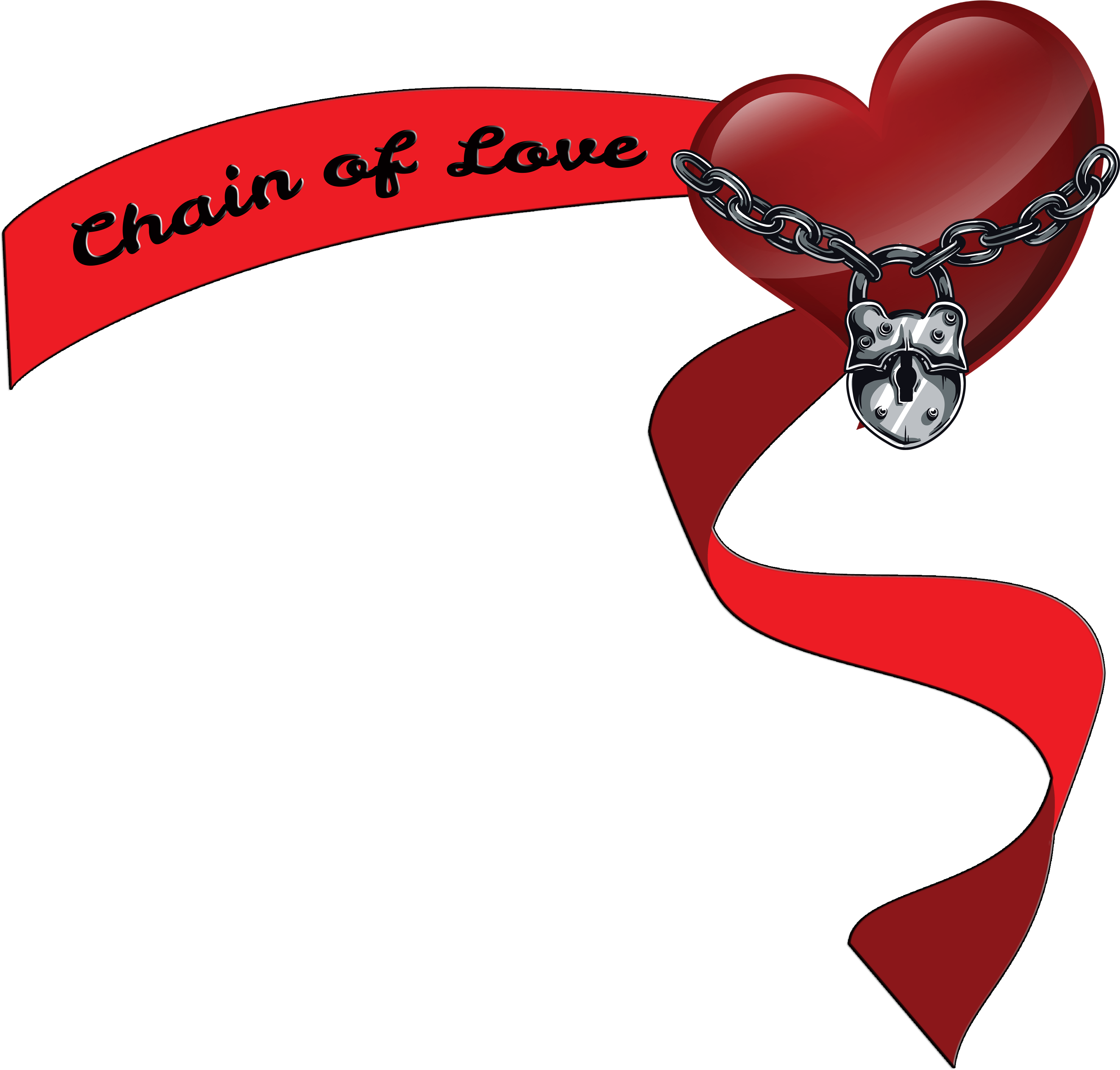 Take A Chance Chain Of Love Banner Logo - Chain Of Love (3450x3150)