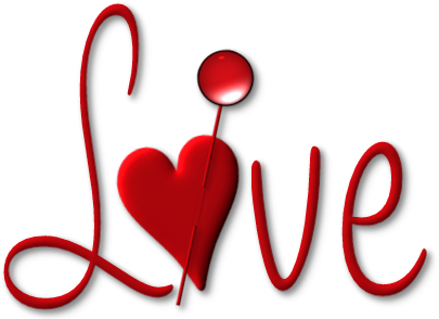 Best Of Balloon Banner Clip Art Red Love With Heart - Imagens Romanticas Png (414x295)