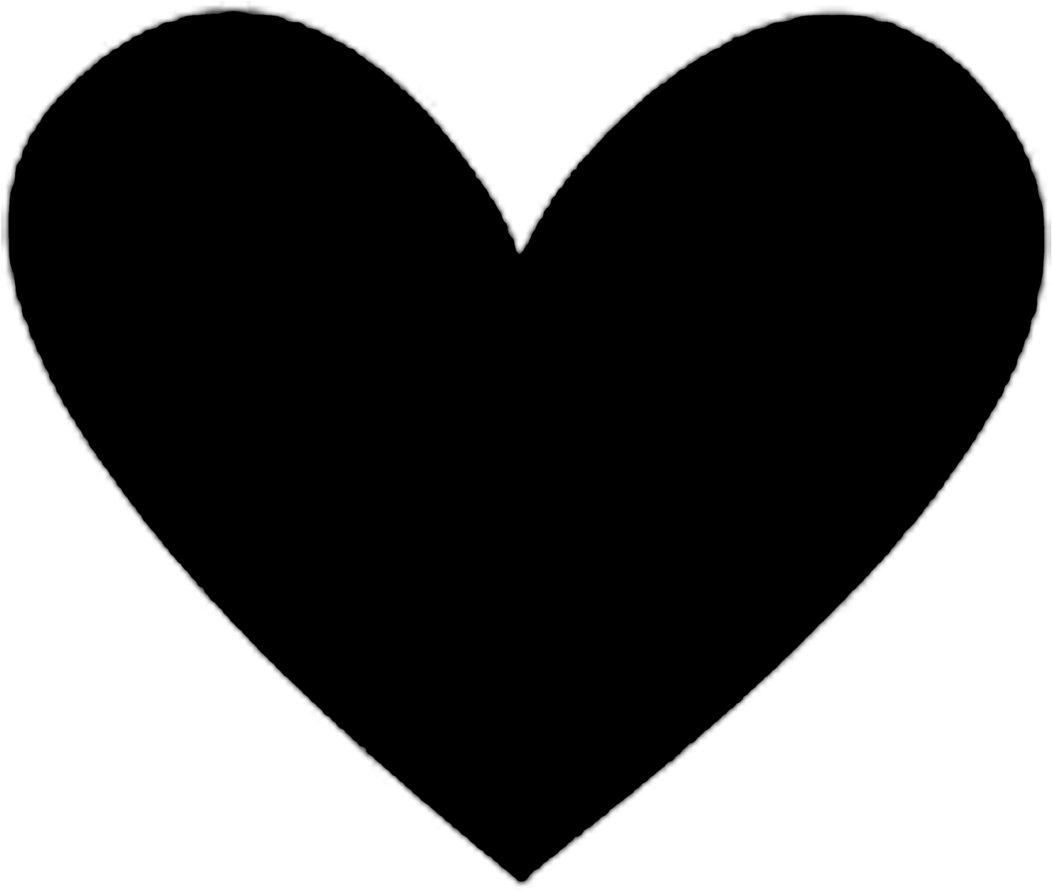 Elephant Silhouette Animal Free Black White Clipart - Heart (1600x1600)
