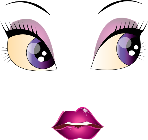 Pretty Woman Image - Pretty Eyes Clipart (512x485)