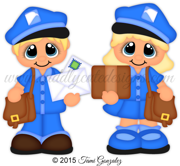Career Cuties - Mail Carrier - Paper (600x600)