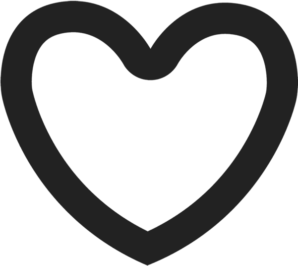 Bold Heart Rubber Stamp - Beckers (600x600)