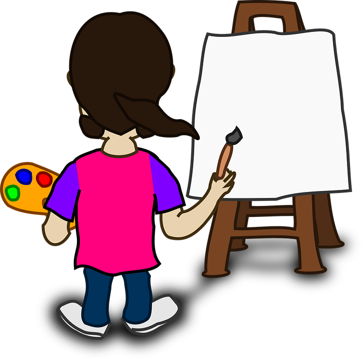 Who Is In The Picture Artist - Painter Clipart (729x720)