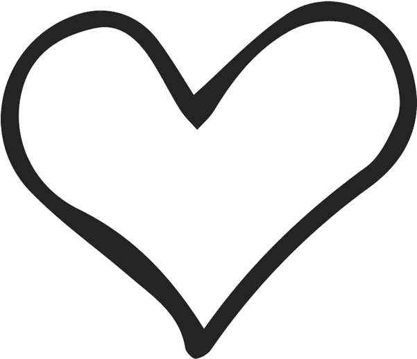 Hand Sketched Heart Stamp - Heart (600x600)