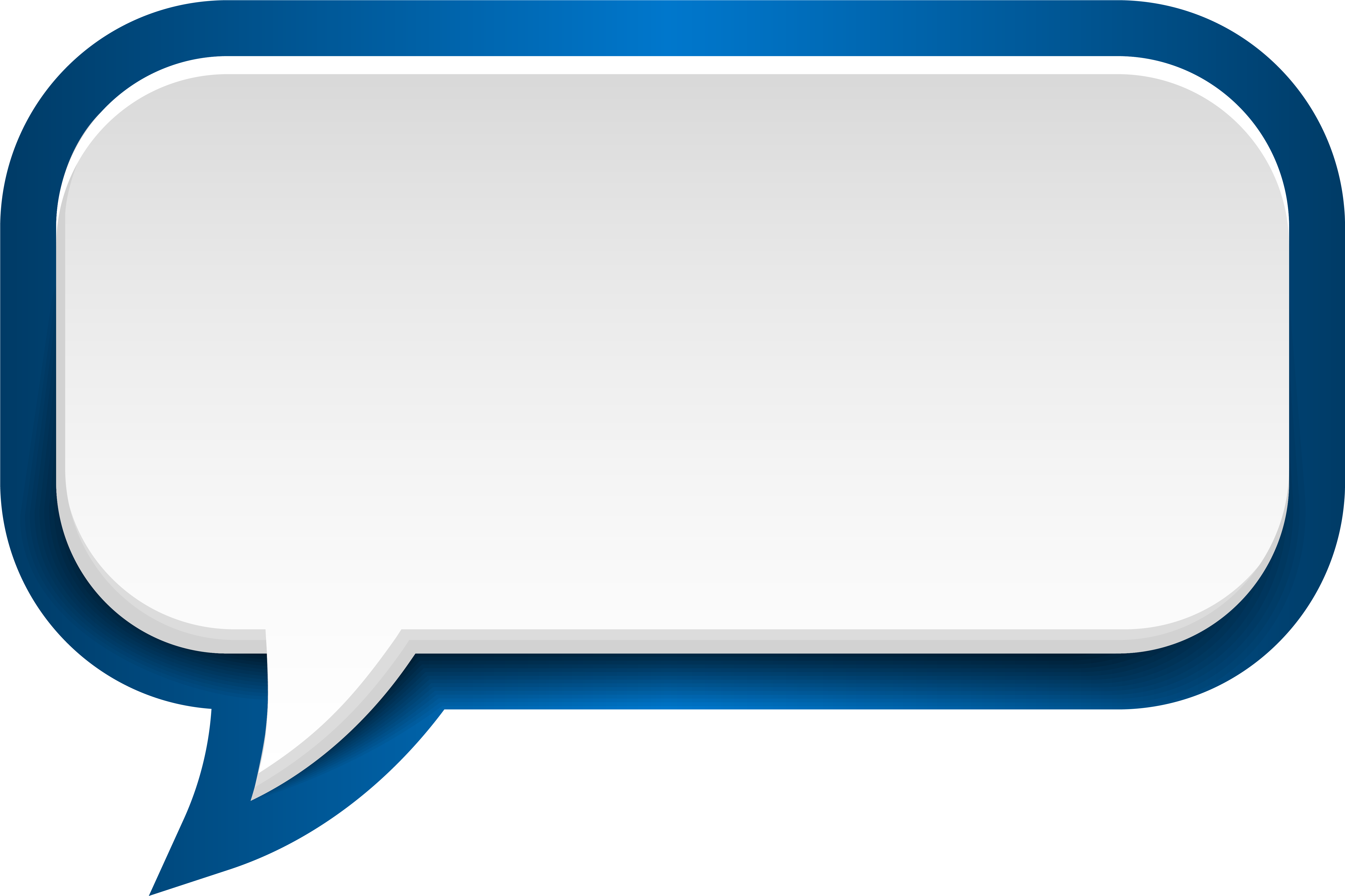 More Information - Speech Bubble Blue Png (6092x4058)