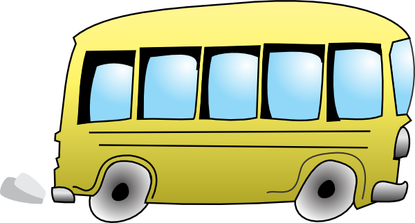 School Bus Free To Use Clipart - Bus Clipart Gelb (600x322)