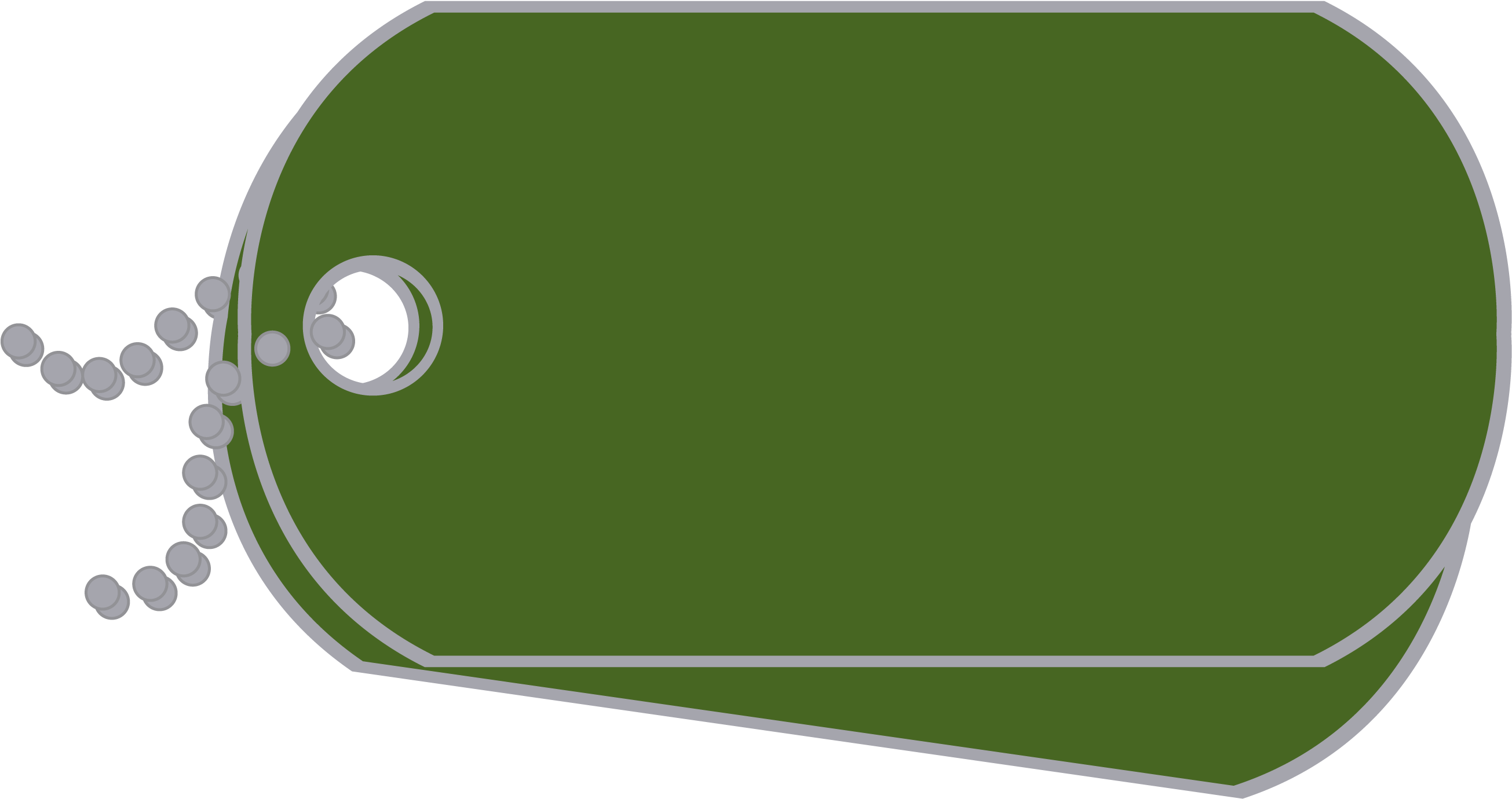 Explore - Green Military Dog Tags (2888x2309)