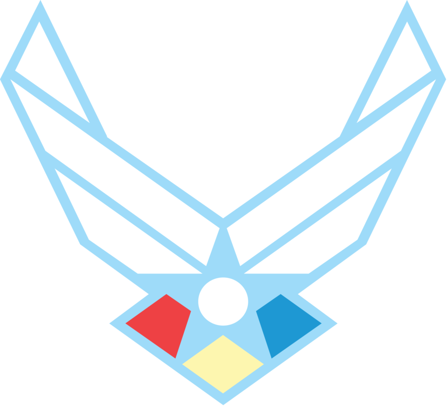 Clip Art Of Air Force Logo Clipart - Us Air Force Logo Transparent Background (900x818)