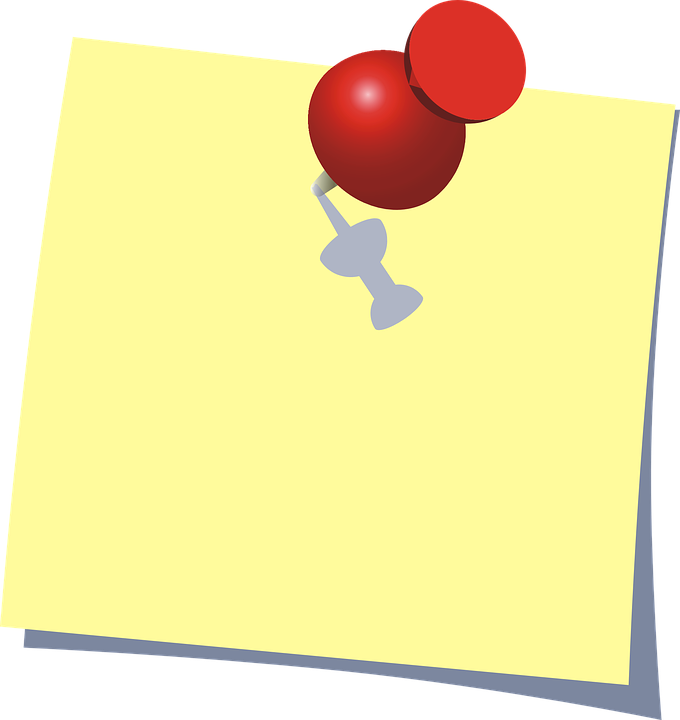 Note Reminder Paper Tack Sticker Message Board - Recordatorio Png (680x720)