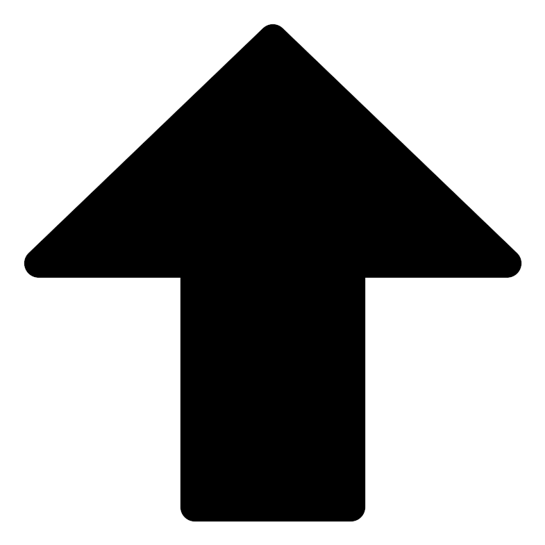 Mono Button Fewer Clipart Icon Png - Up Arrow Transparent Background (800x800)