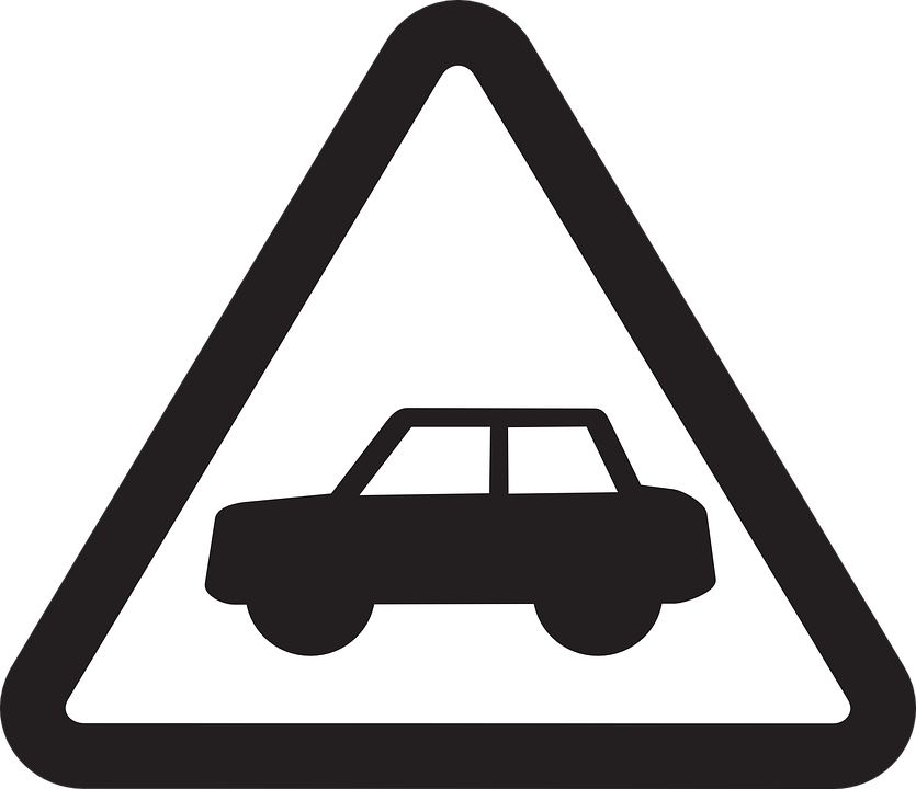 Driving Black And White Signs (835x720)