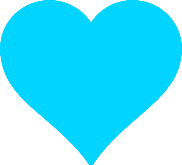 Image Result For Blue Heart No Background - Teal Heart (600x546)