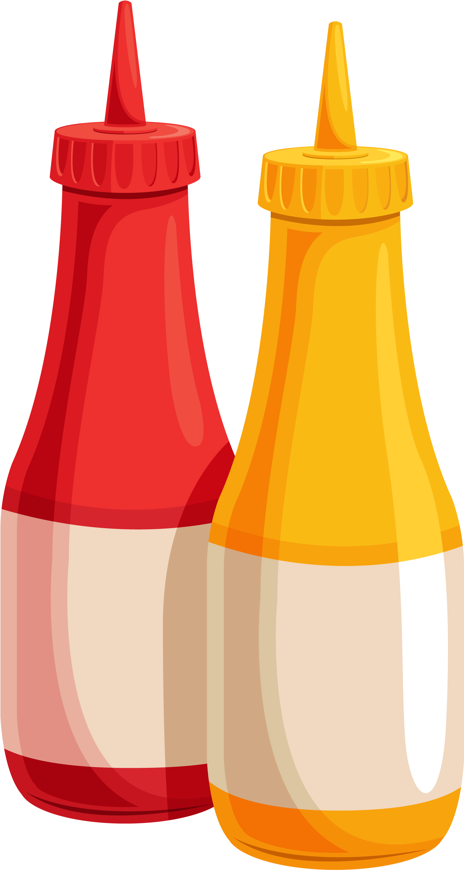 Ketchup And Mustard Bottles Png Clipart Image Ketchup And Mustard